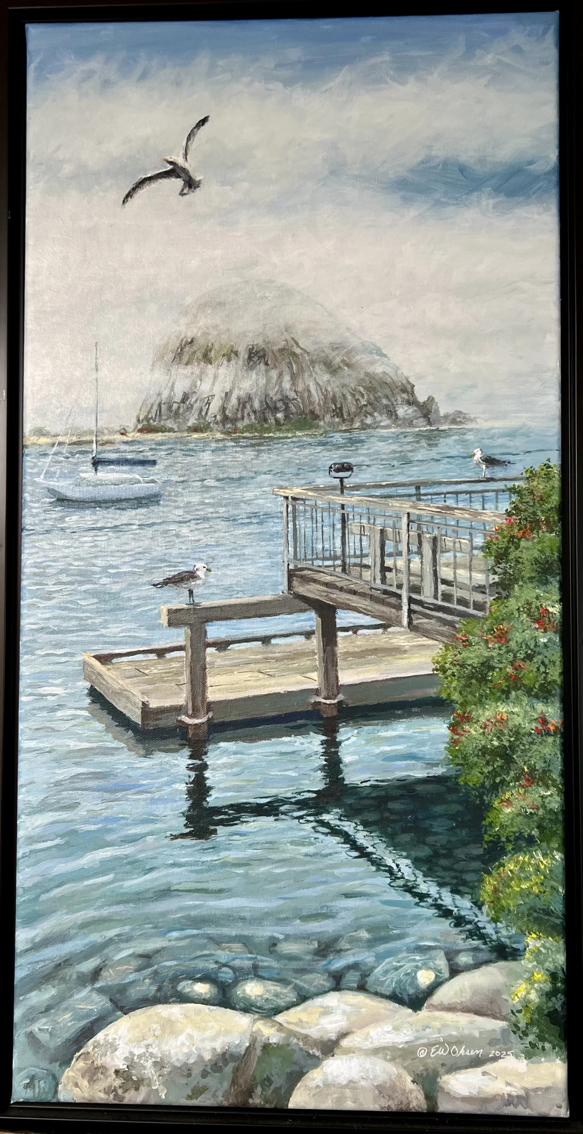 Ripples on the Water, Morro Bay Ca
30x15 Acrylic on Canvas, Framed
$750.00