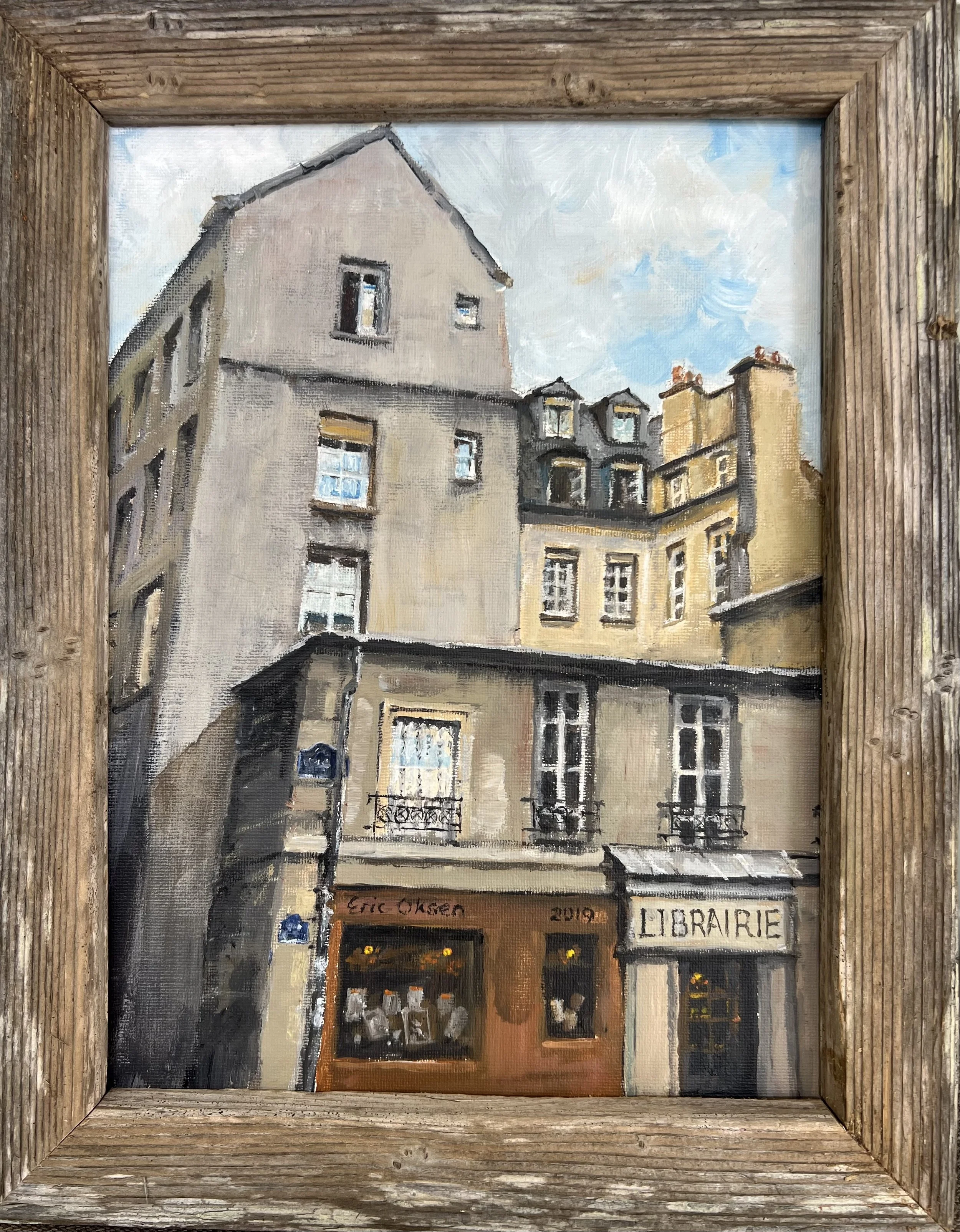 La Librairie, Paris, France
12x9 acrylic on canvas panel, framed
$175.00