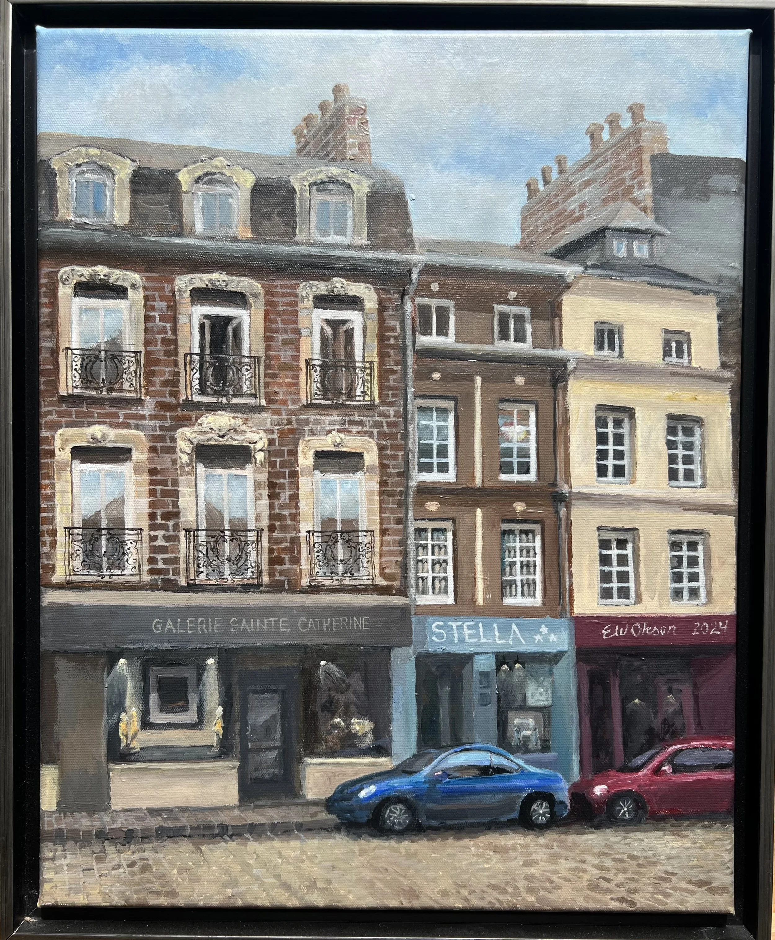Galerie Sainte Catherine, Honfleur, France
20x16 acrylic in canvas, framed
$450.00