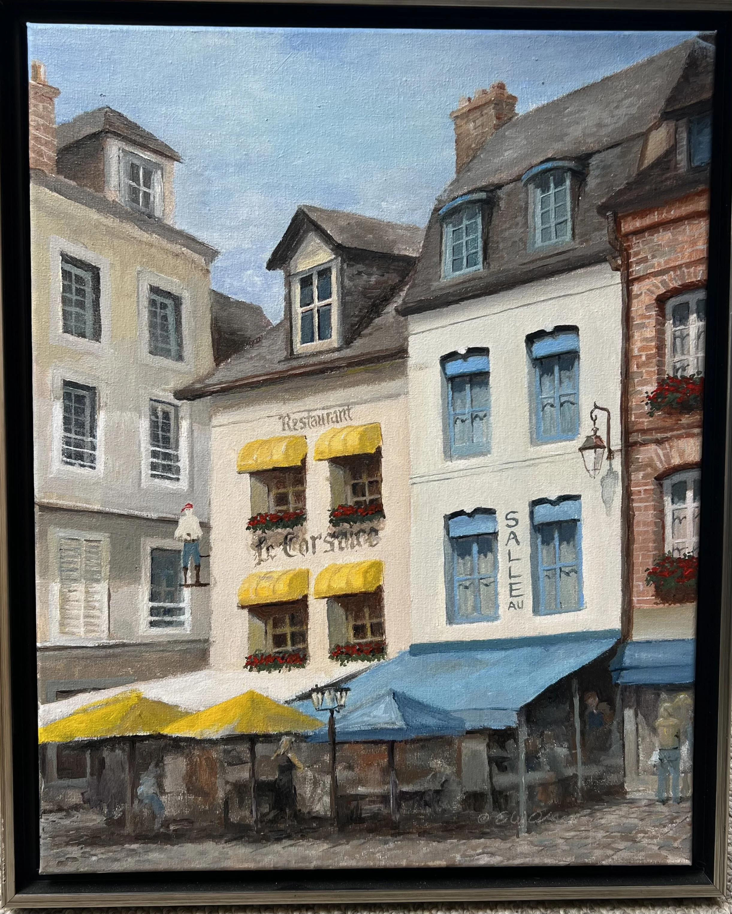 Café Life, Honfleur, France
20x16 acrylic on canvas, framed
Sold