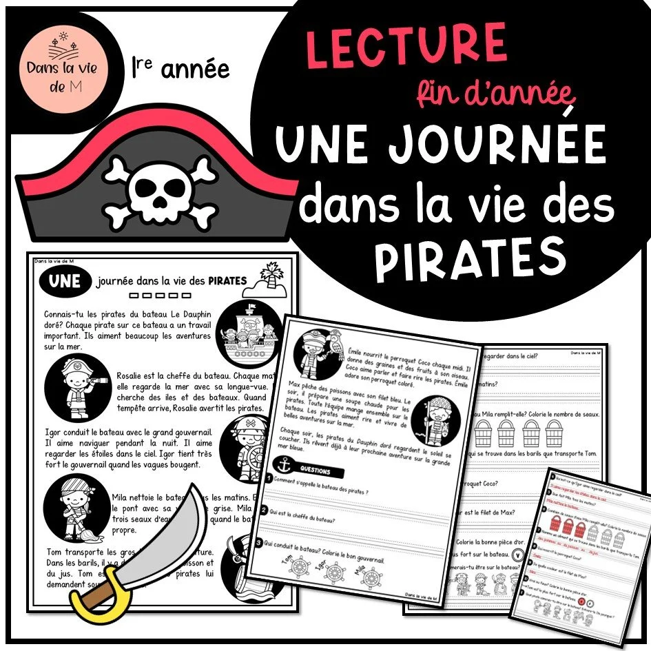 Une journée dans la vie des pirates - 1re année 🏴‍☠️🦜