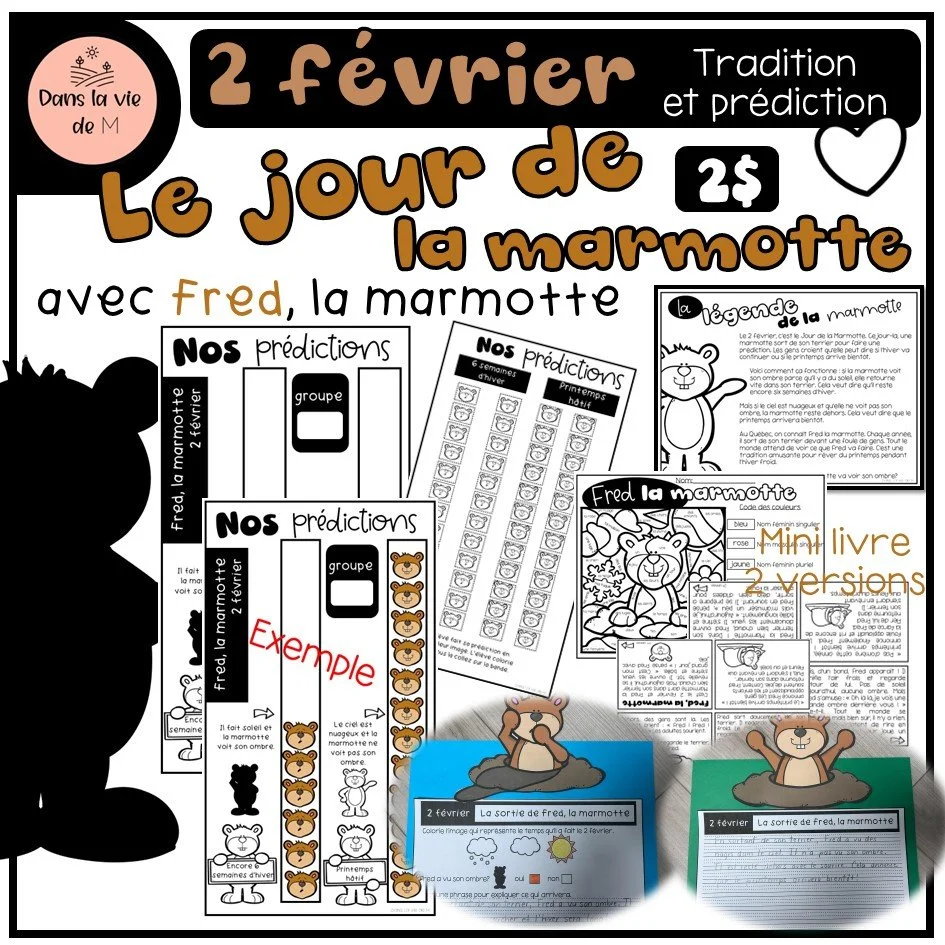 🦫 2 février – Le jour de la marmotte ✨ Tradition et prédiction avec Fred la marmotte ✨