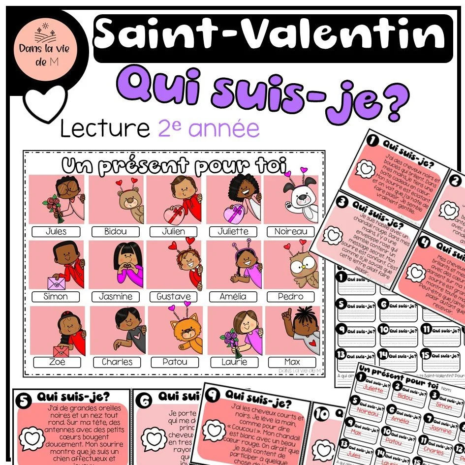 Lecture Un présent pour toi 2e année 💗🎁- Saint-Valentin