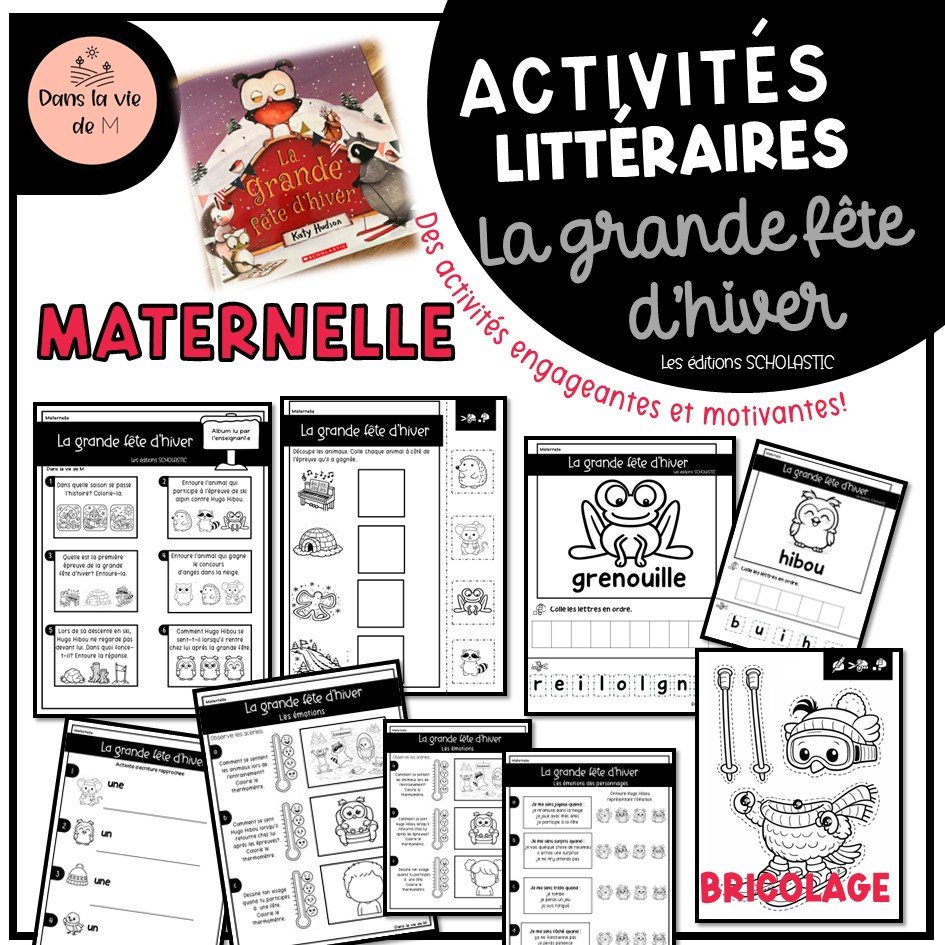 ✨ Activités littéraires – La grande fête d’hiver - 👶 Maternelle