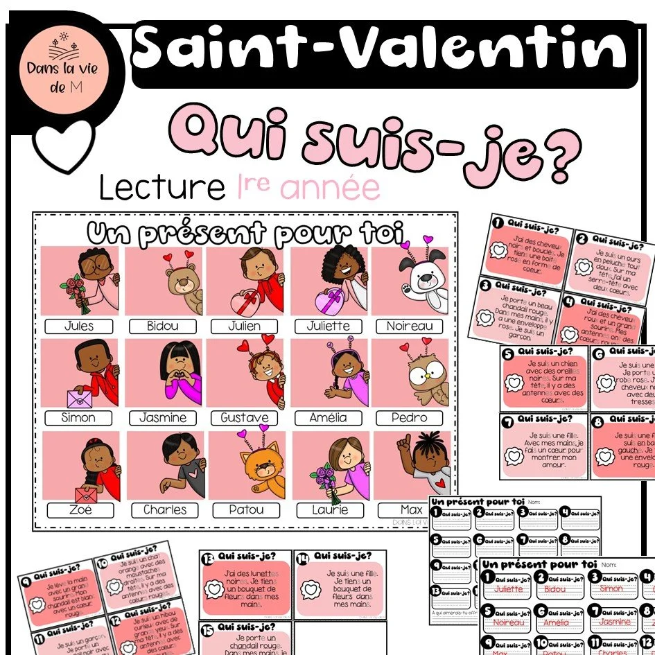 Lecture Un présent pour toi 1re année 💗🎁- Saint-Valentin