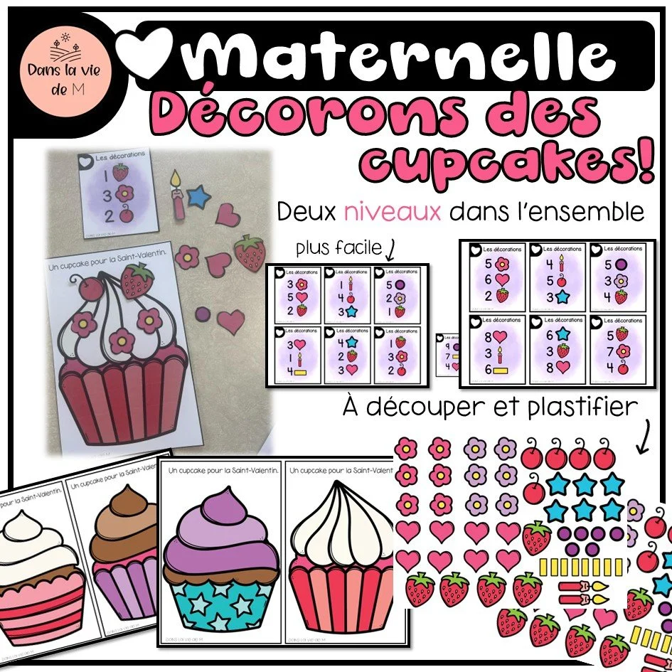 🧁 Maternelle – Décorons des cupcakes ! 💗