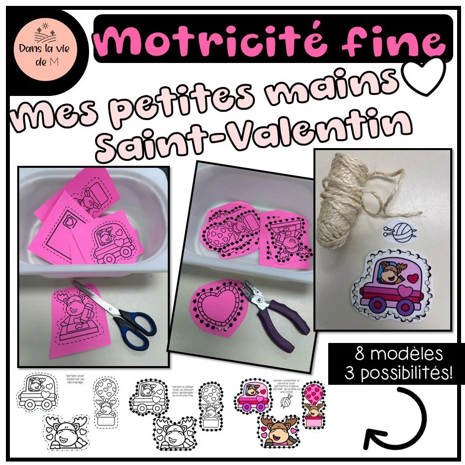 💖 Motricité fine – Mes petites mains à la Saint-Valentin 💖