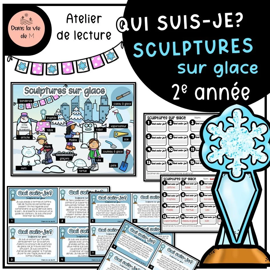 ❄️ QUI SUIS-JE ? Sculptures sur glace (2e année) ❄️