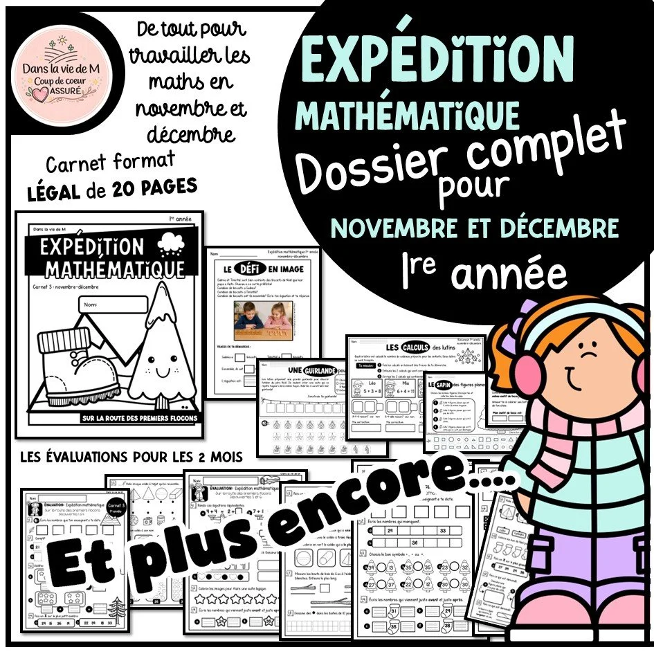 🚨 NOUVEAUTÉ - Expédition mathématique novembre-décembre 1re année ❄️