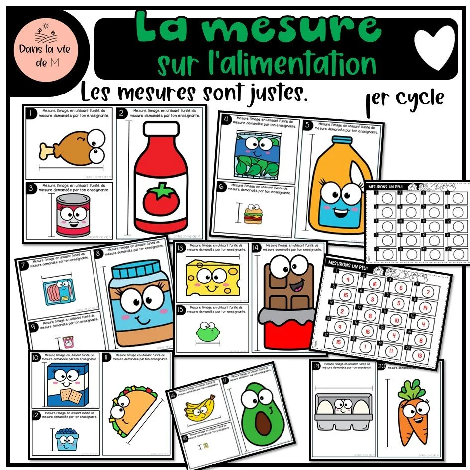 📏✨ Atelier de mesure – simple, clair et réutilisable !