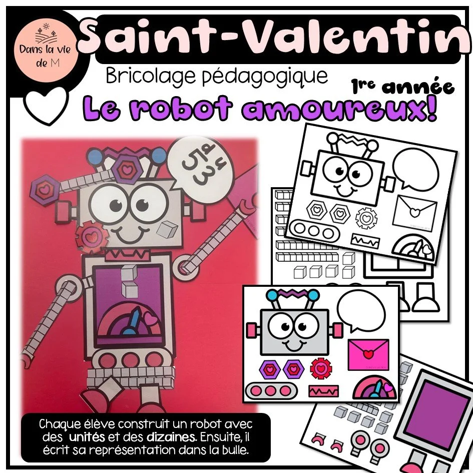 💗 Saint-Valentin – Le robot amoureux (1re année) 🤖💕