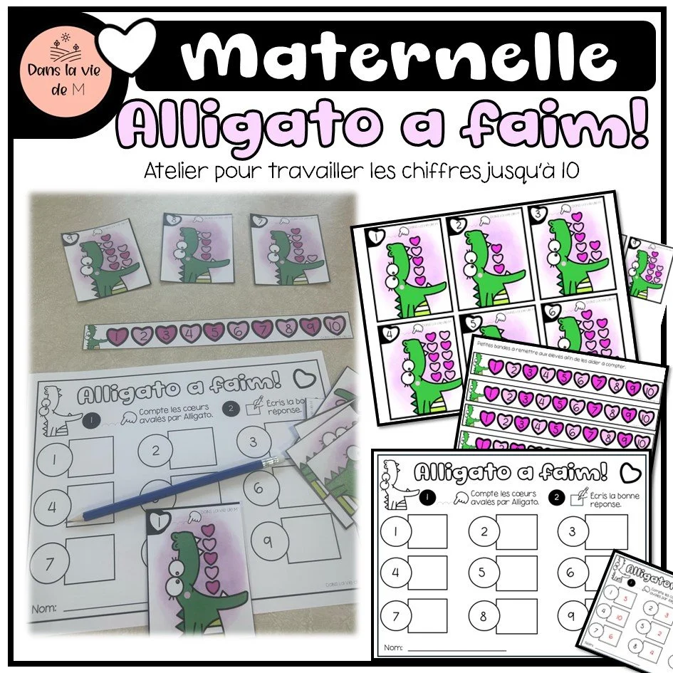 💗 Maternelle – Alligato a faim ! 🐊💕
