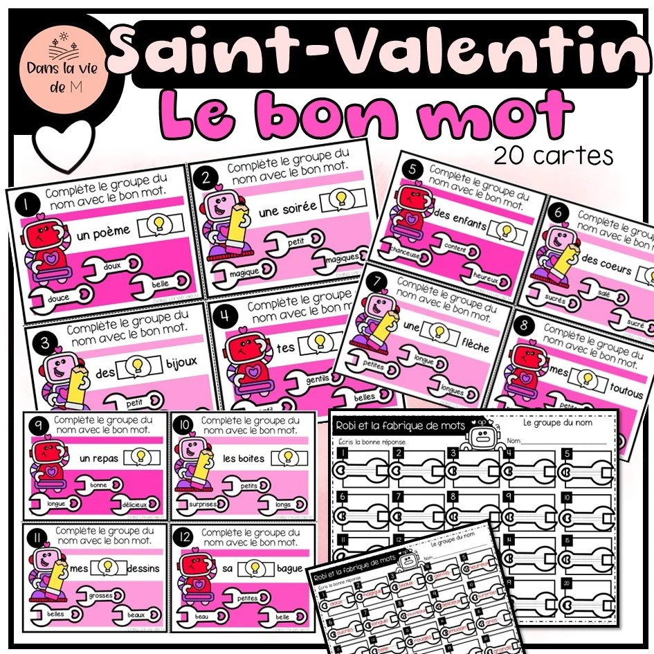 💗 Saint-Valentin – Le bon mot 💗- Le groupe du nom