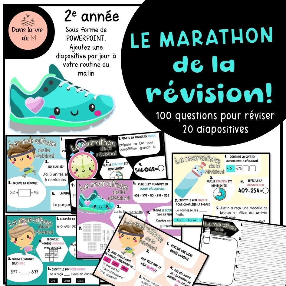 Le marathon de la révision 2e année 🏃‍♀️