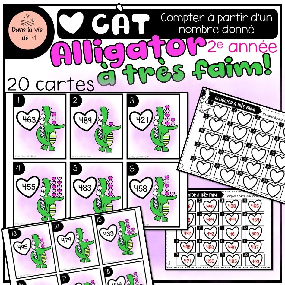 💗 Alligator a très faim ! – 2e année 🐊💕