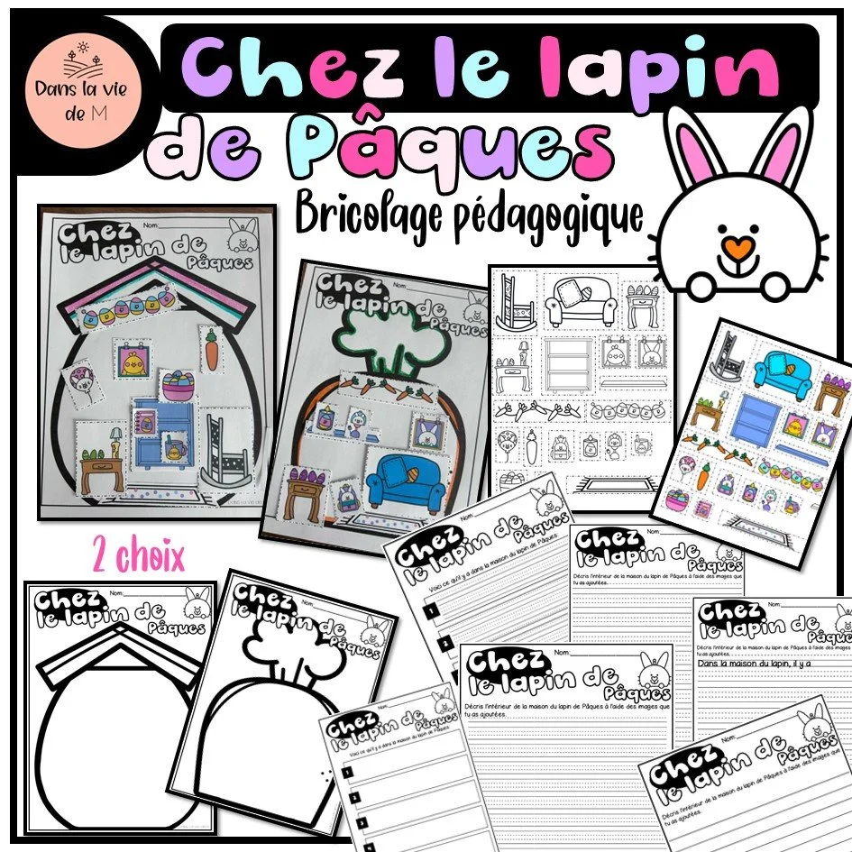 🐰 Bienvenue chez le lapin de Pâques ! 🥕