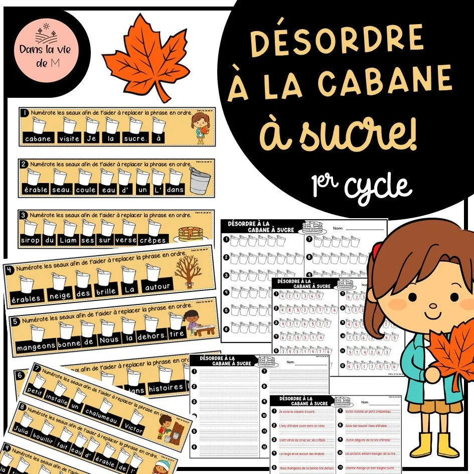 🍁 Désordre à la cabane à sucre ! 1er cycle
