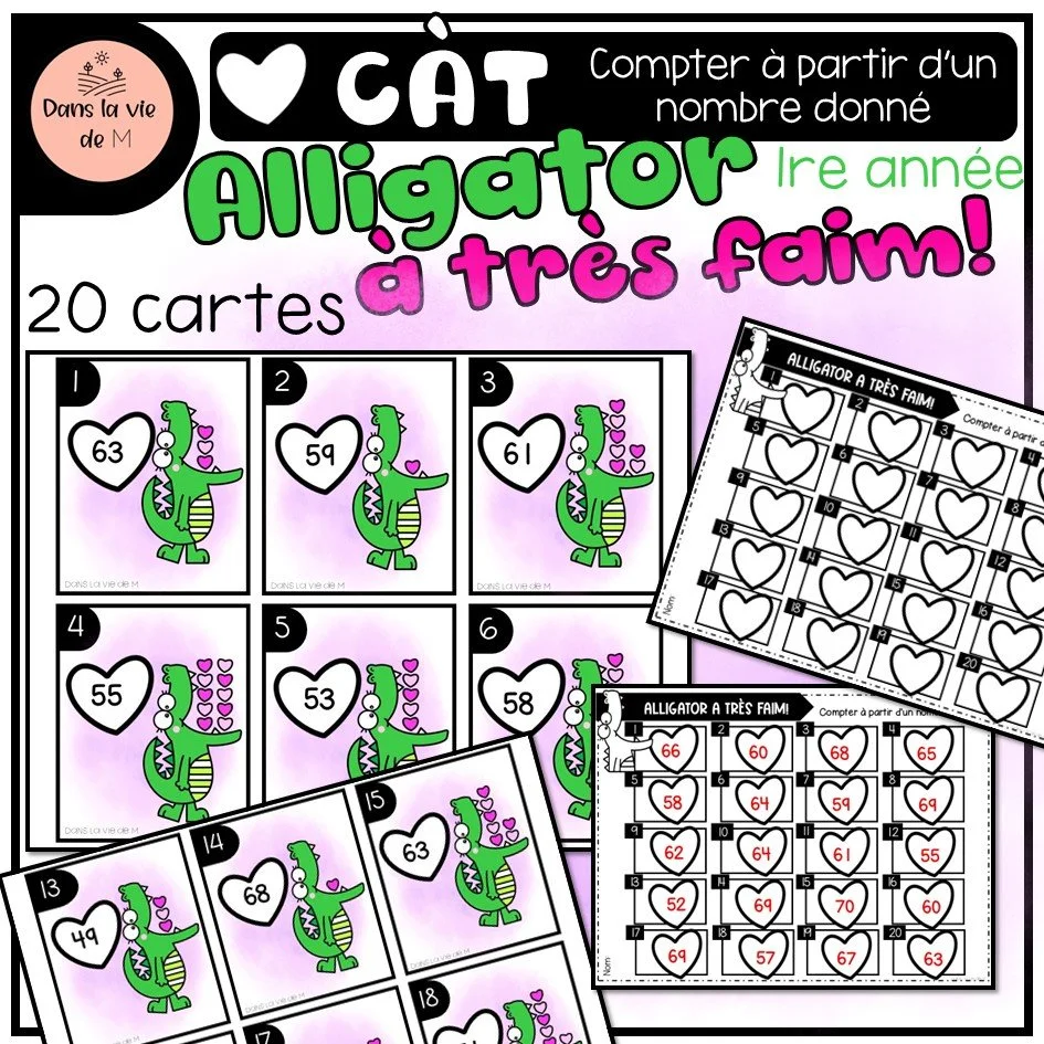 💗 Alligator a très faim ! – 1re année 🐊💕