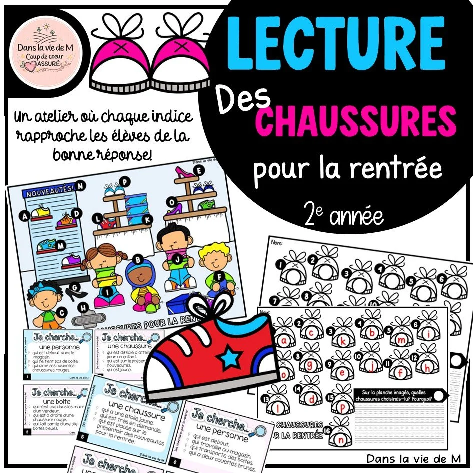 🚨NOUVEAUTÉ🚨  Des chaussures pour la rentrée👟 - Lecture 2e année