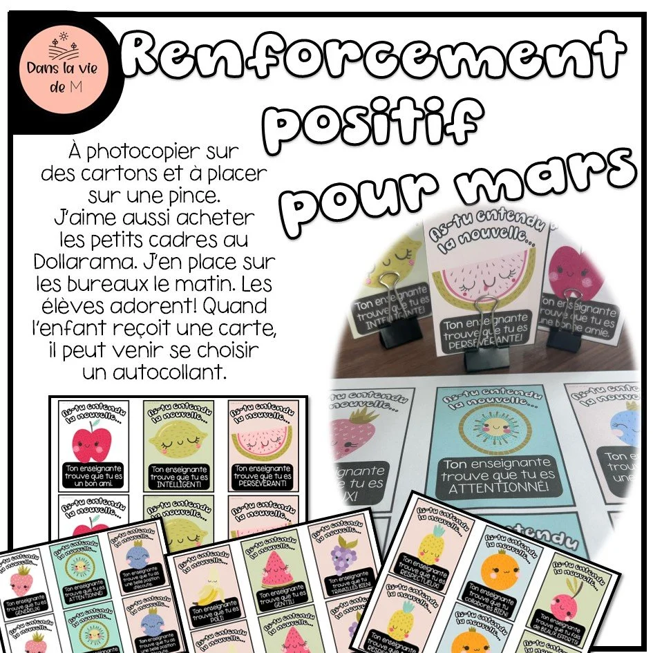 Renforcement positif - Mars 🌱