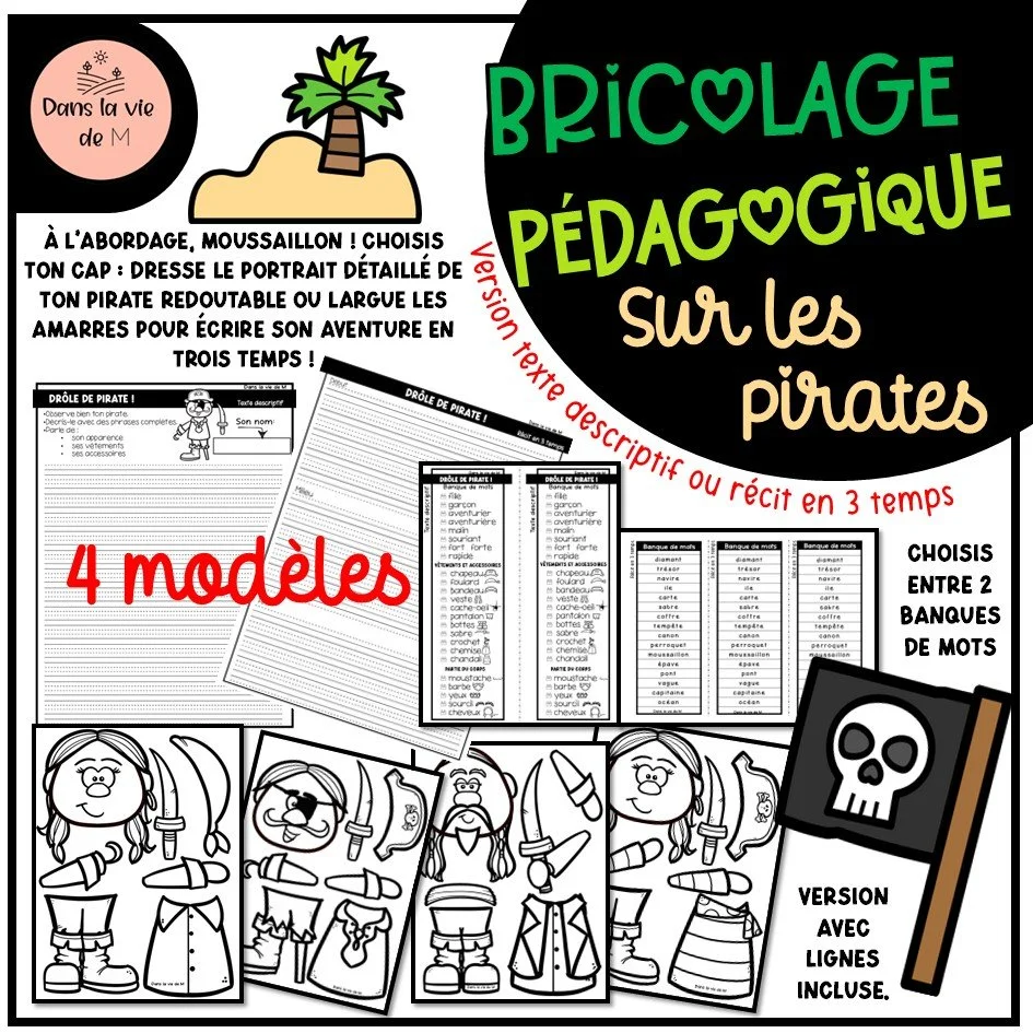 🏴‍☠️ Bricolage pédagogique – Sur les pirates 🦜