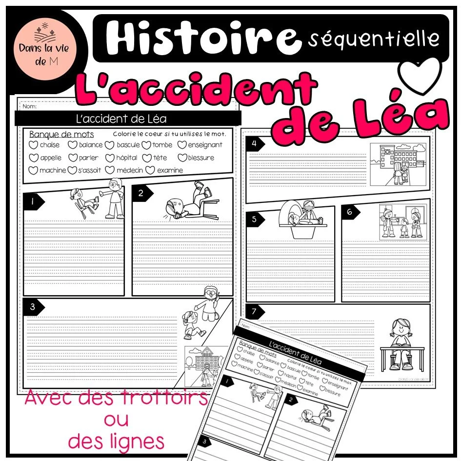 💥 Histoire séquentielle – L’accident de Léa 💥