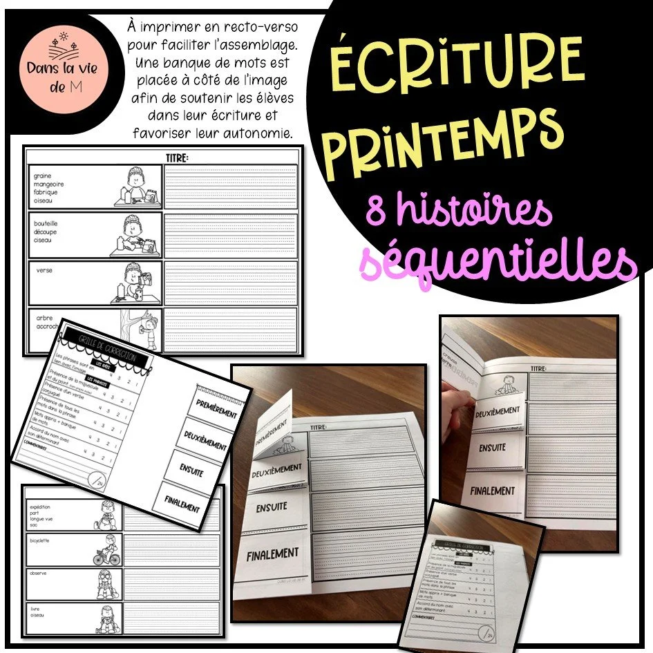 🌸📝 Petits auteurs du printemps 🌷✨- 1er cycle