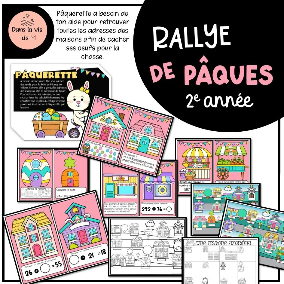 🐣🏡 Rallye de Pâques – 2e année ✏️