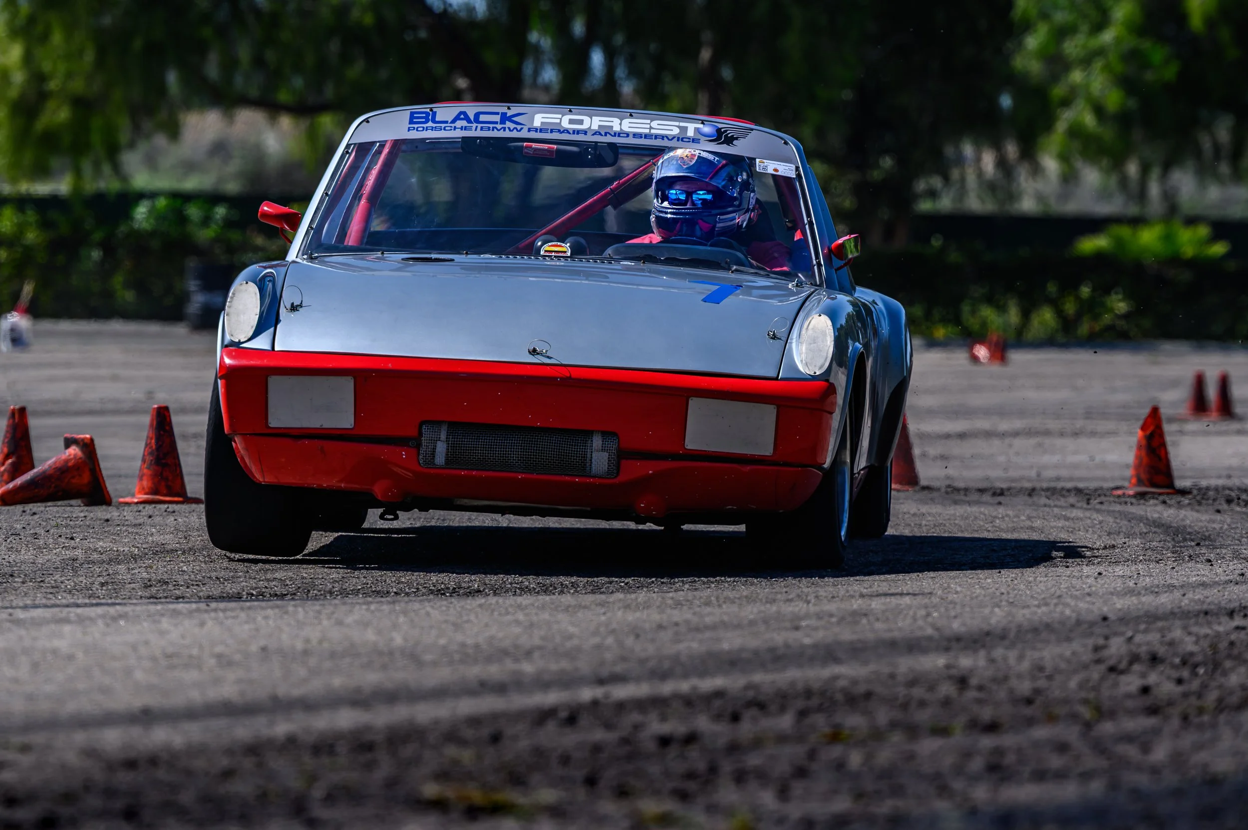 1974  Porsche 914 driven by John Rickard of Blackforest Automotive.