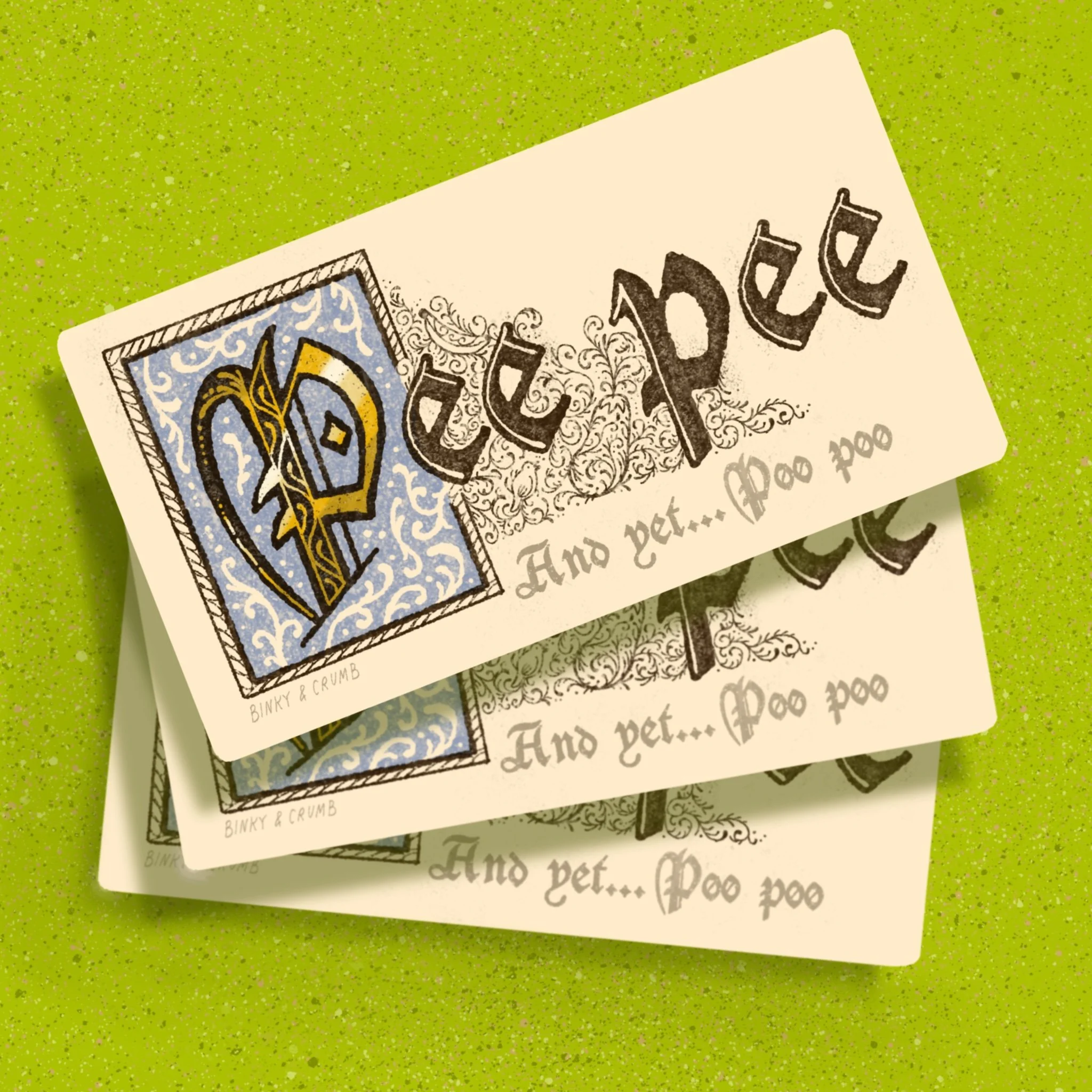 PEE PEE single sticker
