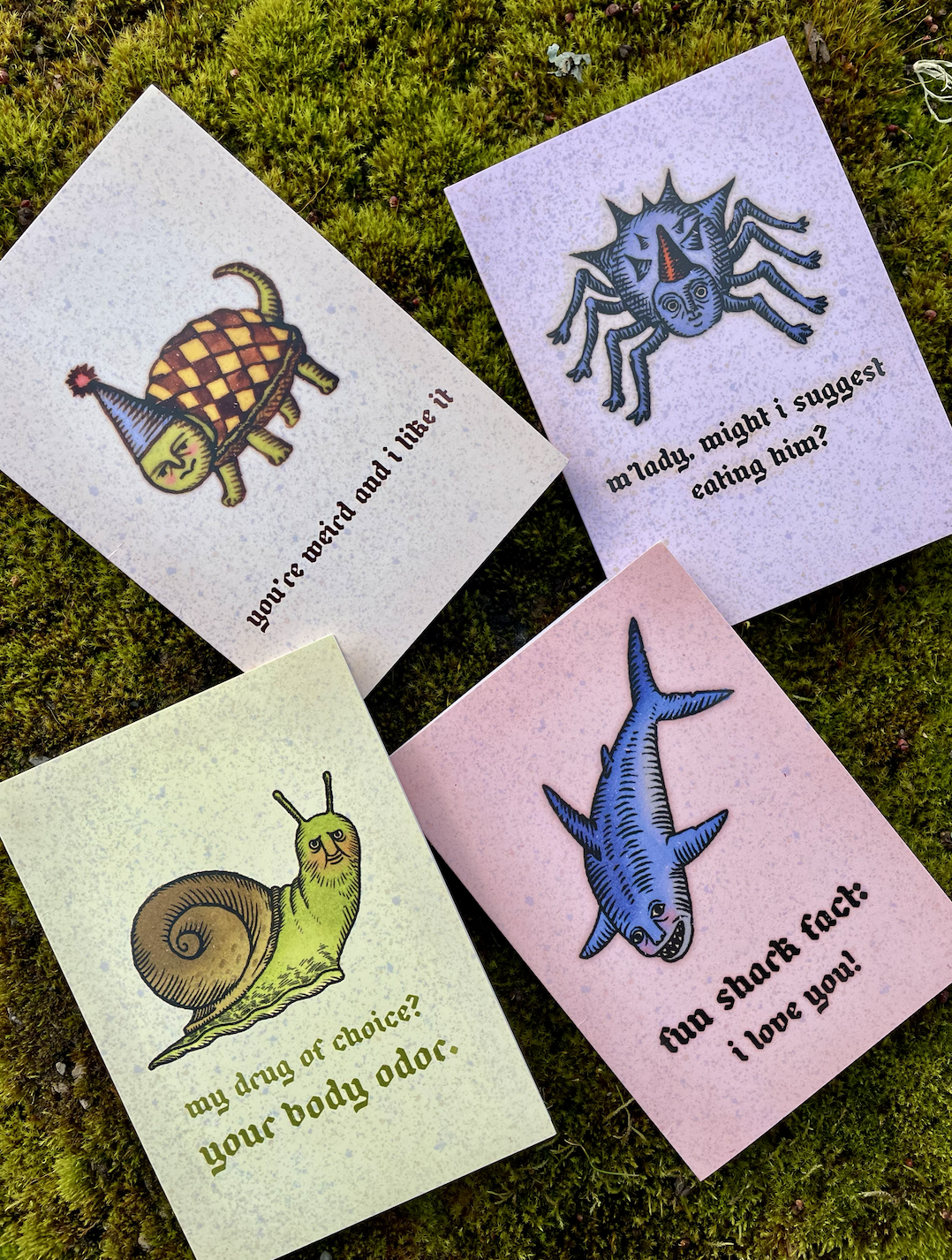 LOVE FREAKS greeting card pack