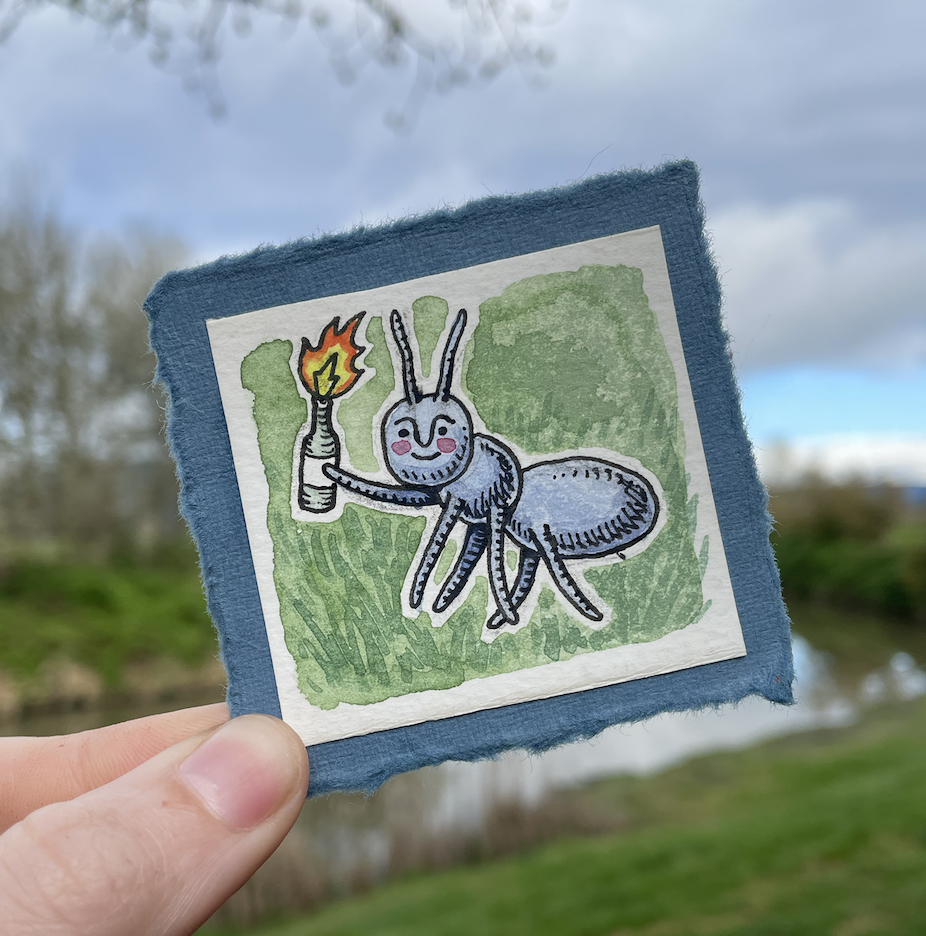 'Riot Ant' original art