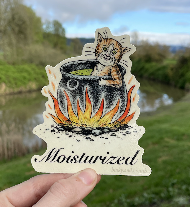 MOIST XL sticker