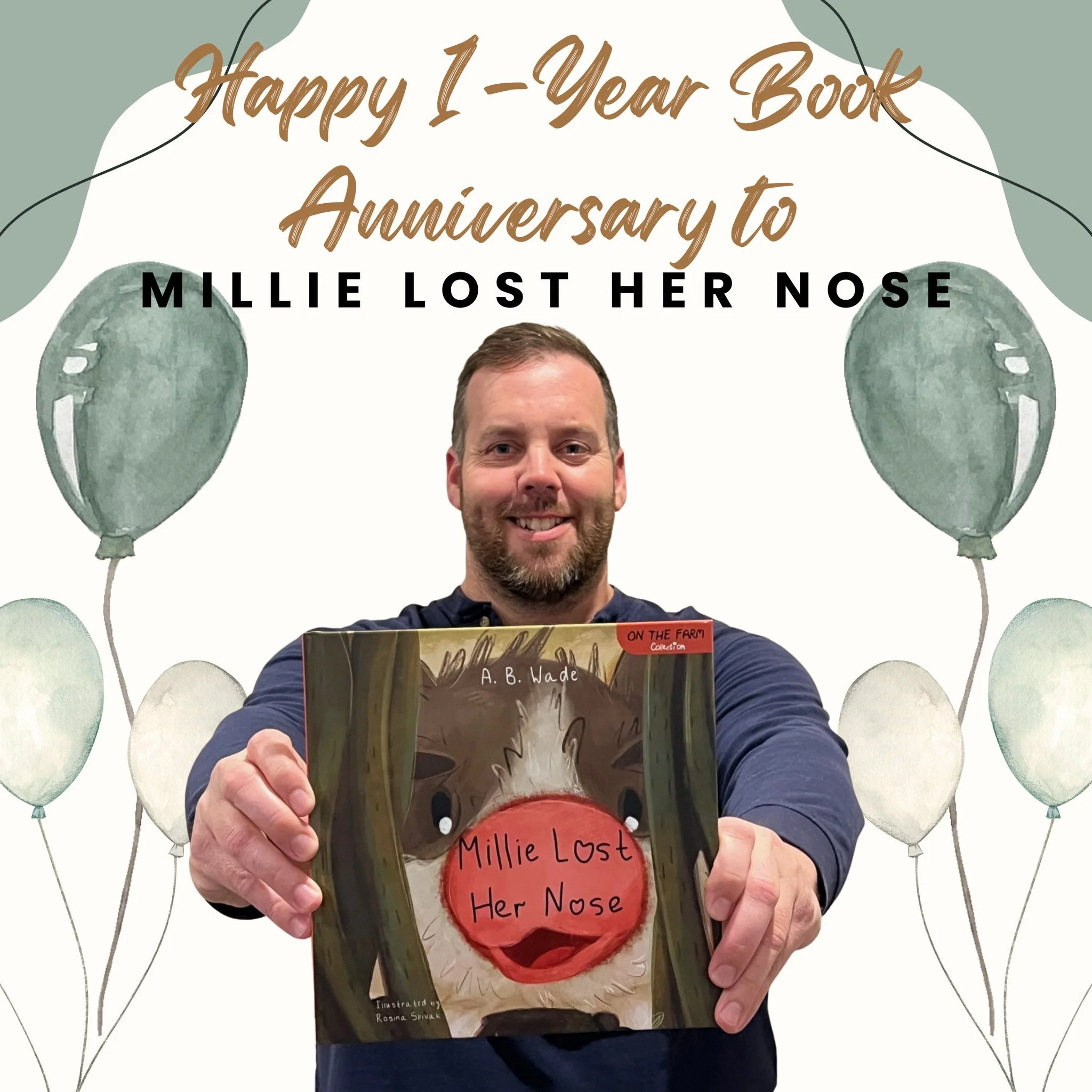 ✨ One Year as a Published Author ✨

It&rsquo;s hard to believe that Millie Lost Her Nose has been out in the world for a whole year now &mdash; which means I&rsquo;ve officially been a published author for over a year. 🥹

What started as a simple id