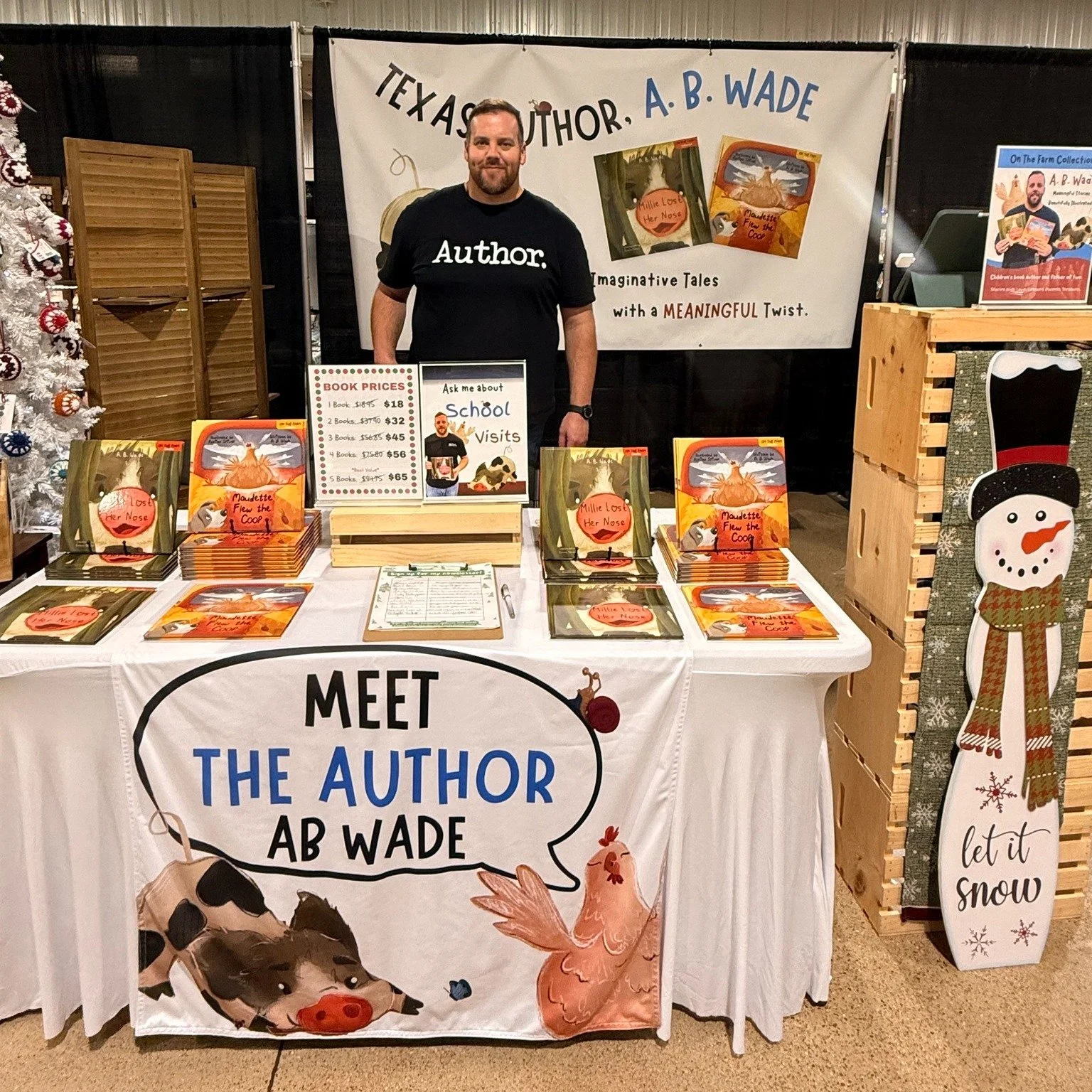 LAST DAY, BCS! 

It&rsquo;s the final day of the Main Street Holiday Market at the Brazos County Expo with @texasmarketguide &mdash; and I&rsquo;m here &rsquo;til 4 PM with Millie and Maudette ready to be signed and wrapped! 

If you&rsquo;ve been th