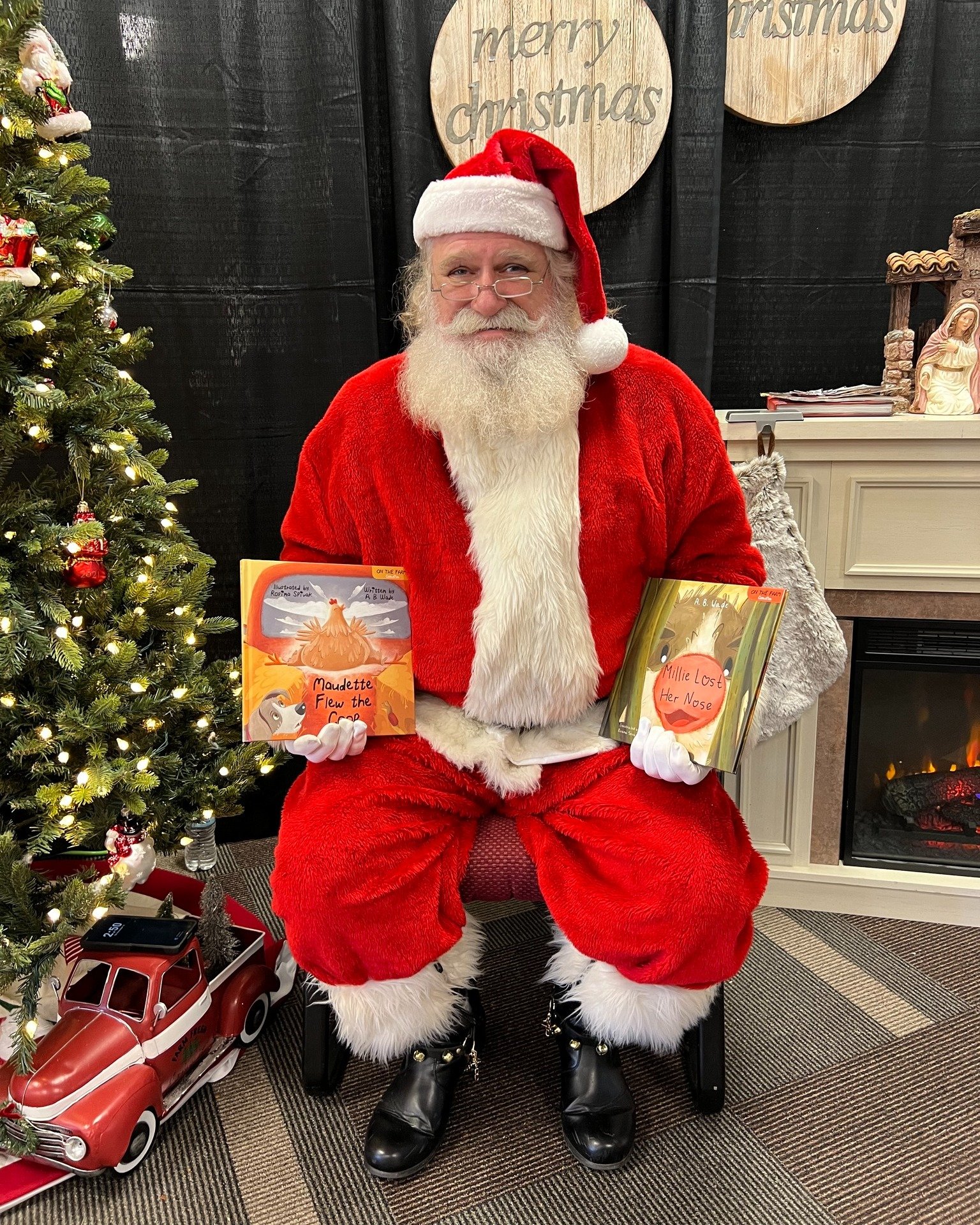 Santa-approved!

Looking for a meaningful gift? Nothing beats a story they&rsquo;ll treasure.  Books make the perfect gift &mdash; no batteries, no noise, just happiness! 

🎁 Signed hardcovers of Millie Lost Her Nose and Maudette Flew The Coop are a