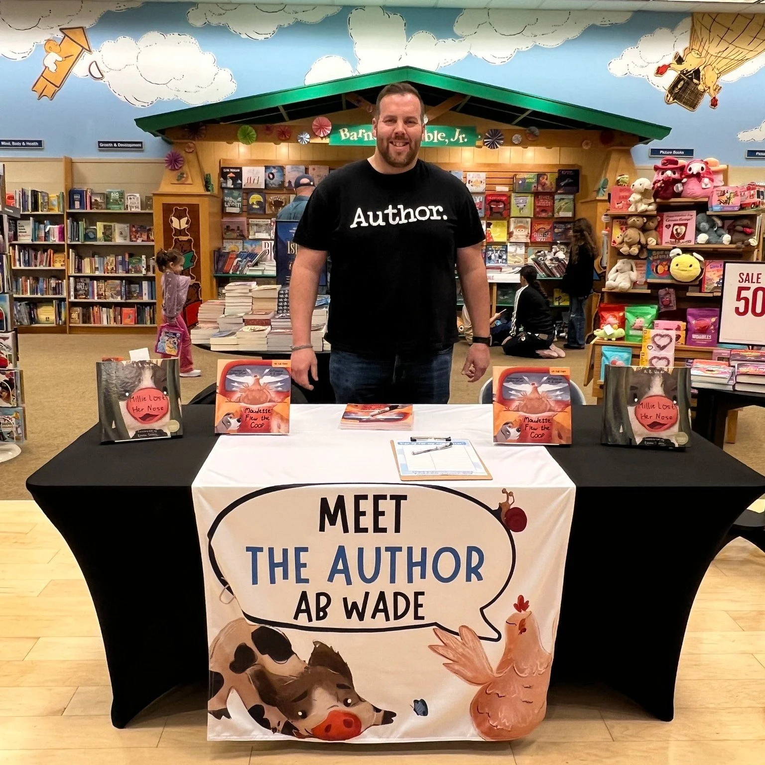 What a wonderful day at Barnes &amp; Noble!

I had the chance to meet so many great families and introduce everyone to Maudette with Maudette Flew The Coop! To top it all off, the cafe surprised the kids with free hot cocoa on this cool day.

Millie 
