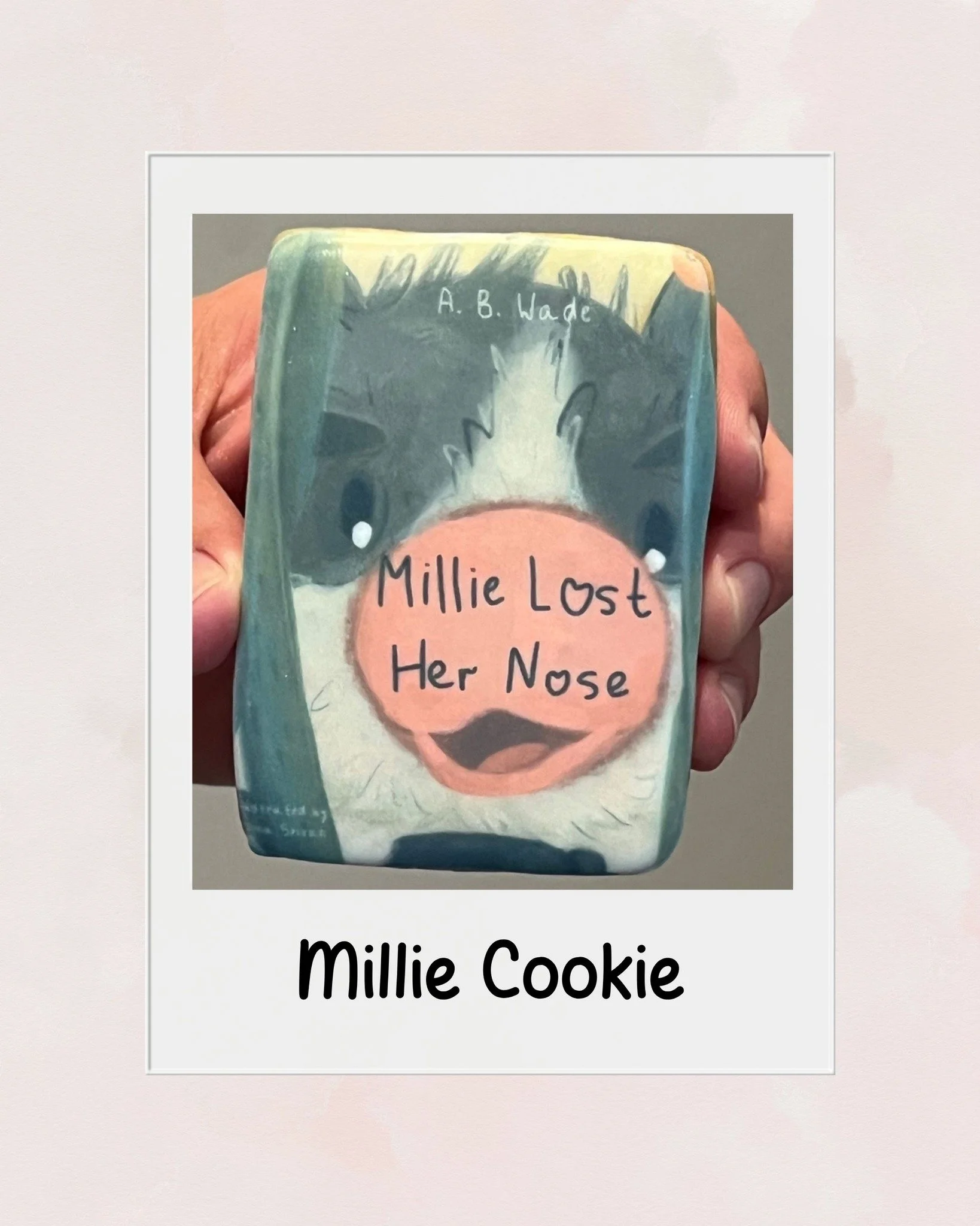When your book becomes a COOKIE... 

How adorable is this custom cookie for Millie Lost Her Nose? 

At a recent author event, m&amp;m - Eats and Treats  created some amazing book themed cookies!

If you haven't met Millie yet, she's a little pig on a