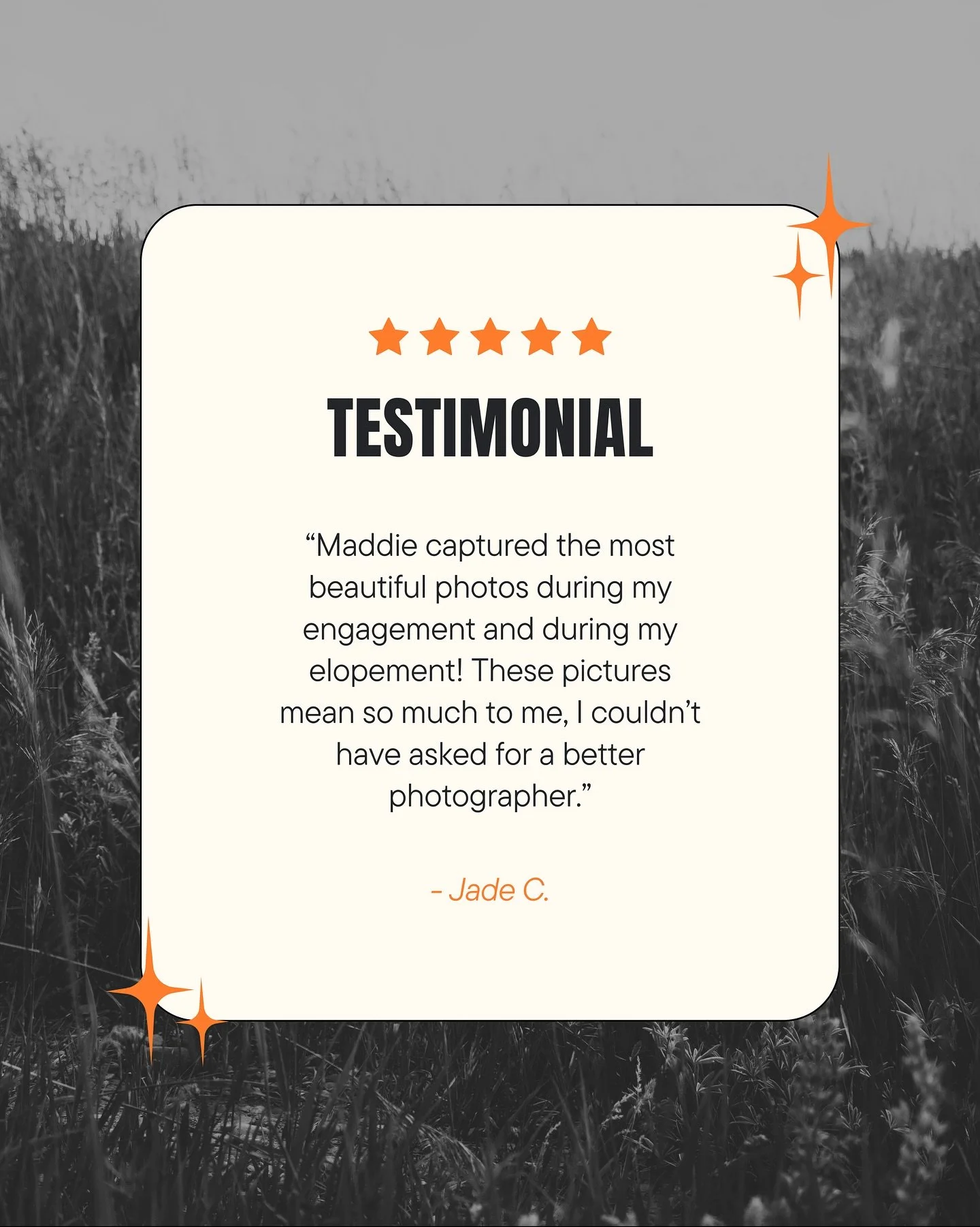 It’s my greatest honor getting to capture important moments in peoples’ lives, and I’m so grateful hearing feedback from you guys 🫶🏼✨
Pairing testimonials with the photos referenced because you know I love an excuse to repost pho