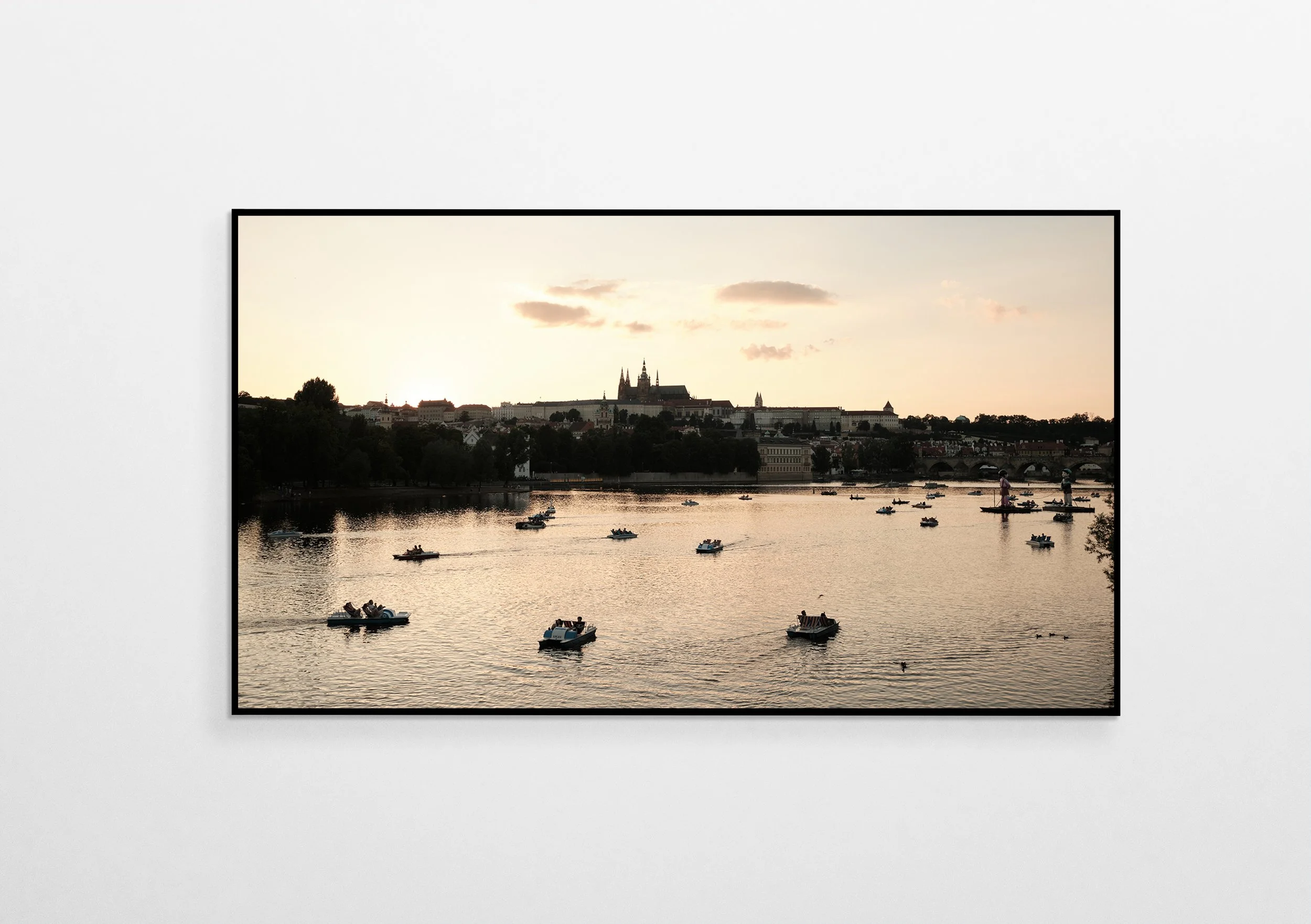 "A First Night's Golden Kiss" | Prague.
This was my first hello to Prague, and it felt like a love story written in light. As the summer sun dipped low, it poured liquid gold across the Vltava's channels. In the distance, the legendary castle stood a