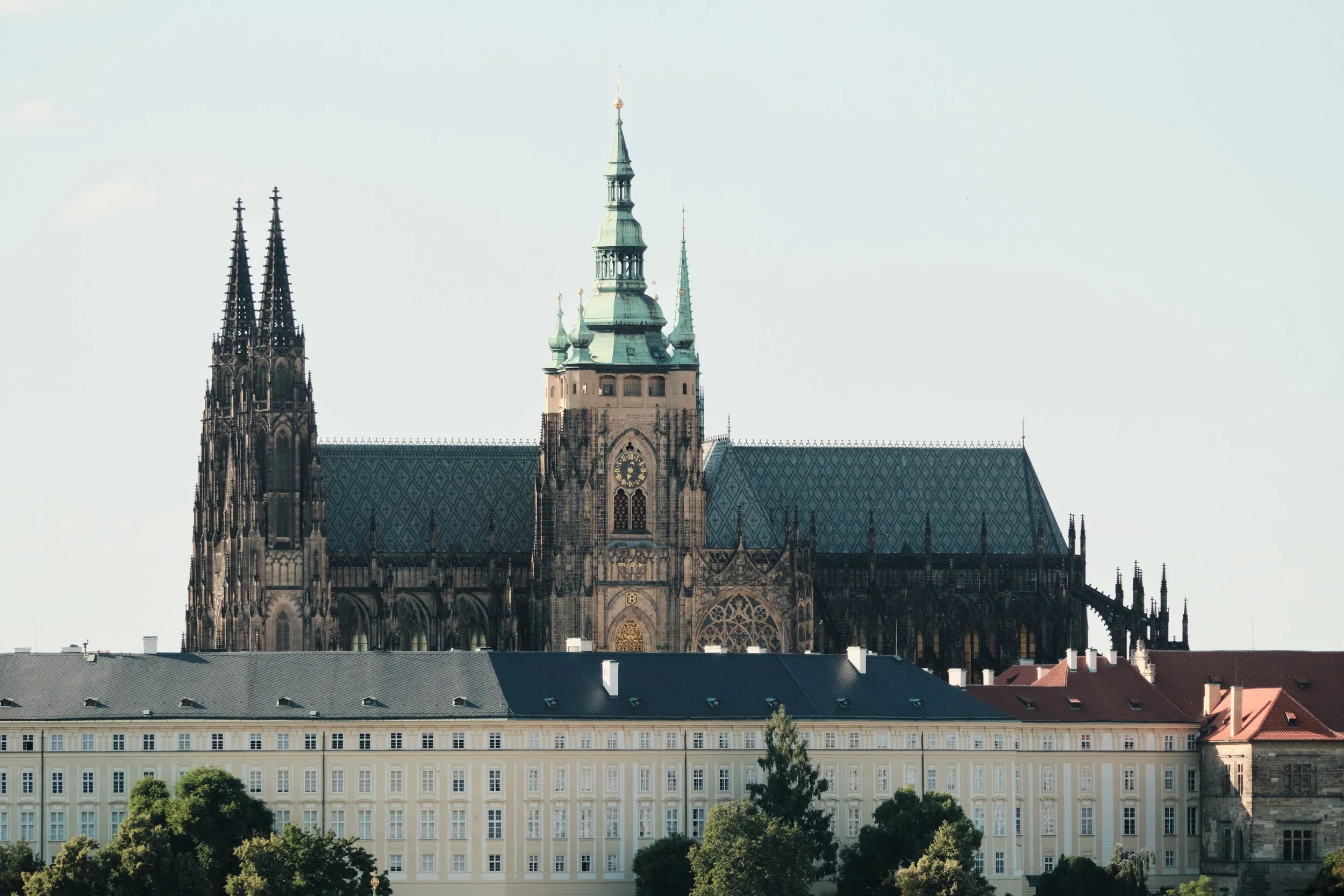 Standing above the city for nearly a thousand years, St. Vitus Cathedral remains the architectural heart of Prague Castle. Its soaring Gothic spires and intricate details continue to define one of Europe’s most iconic skylines.
