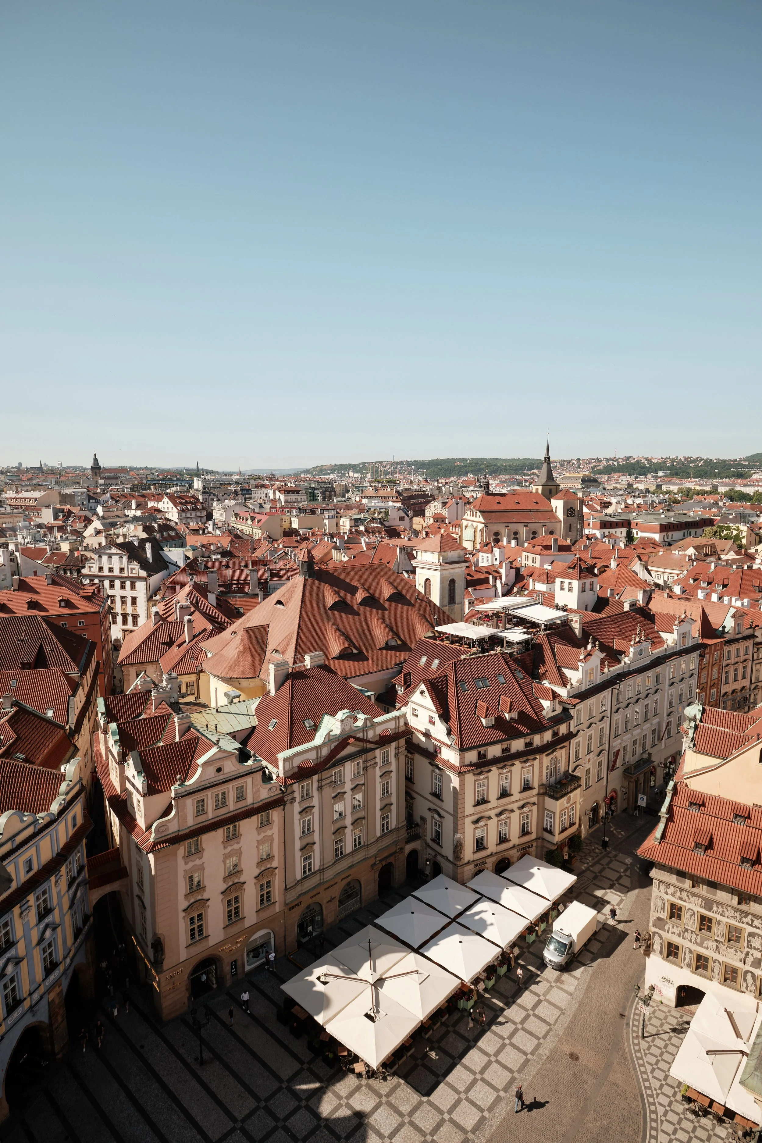 A Peaceful Morning Above Old Town