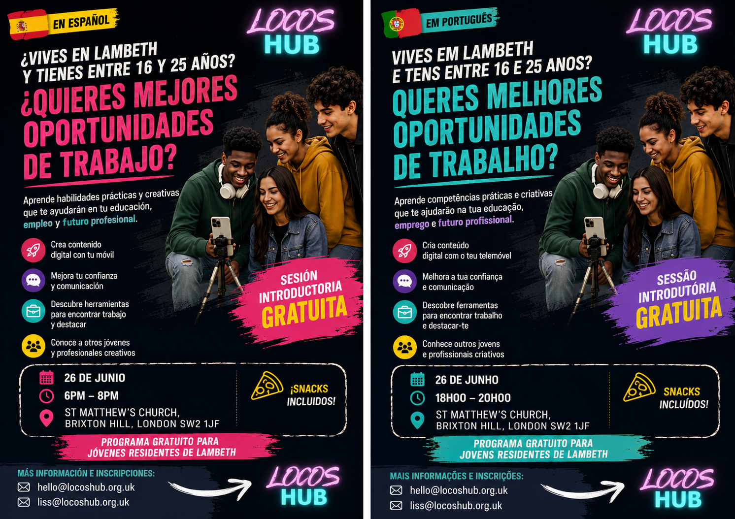 FREE MULTI LINGUAL TEASER SEESSION (Portuguese  &amp; Spanish)