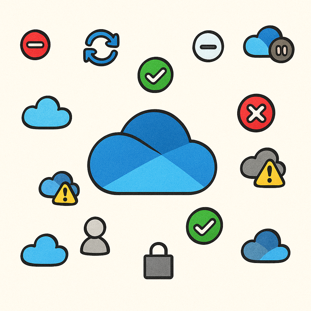 OneDrive: Symbole erklärt