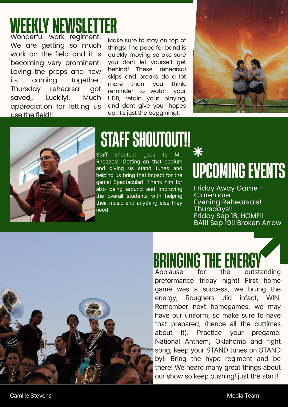 Newsletter Week 3