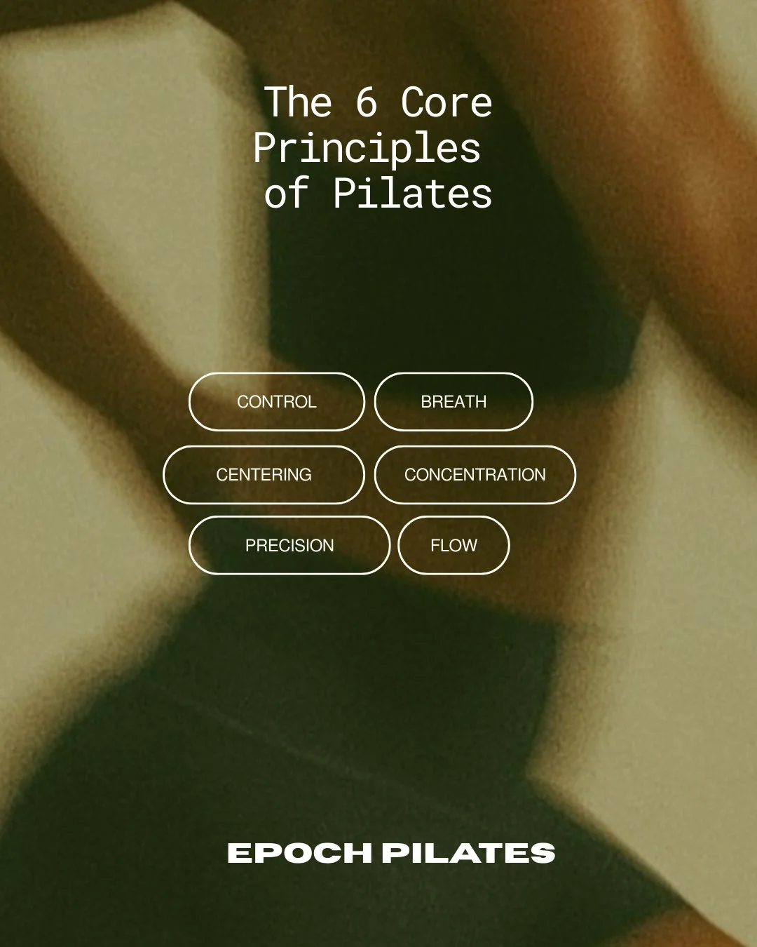 Slow, mindful, intentional, that&rsquo;s the heart of Pilates.⁠
These 6 principles guide every rep, every breath, every moment on the mat.⁠
When you move with them&hellip; everything just clicks.