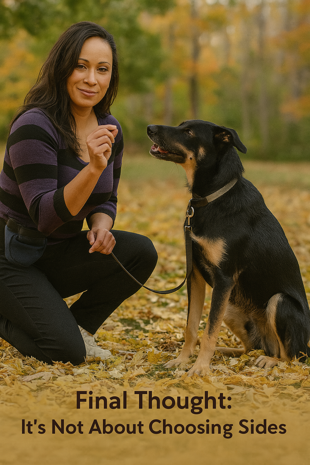 Training isn’t about taking sides — it’s about building trust, setting boundaries, and doing what’s right for your dog in the real world.