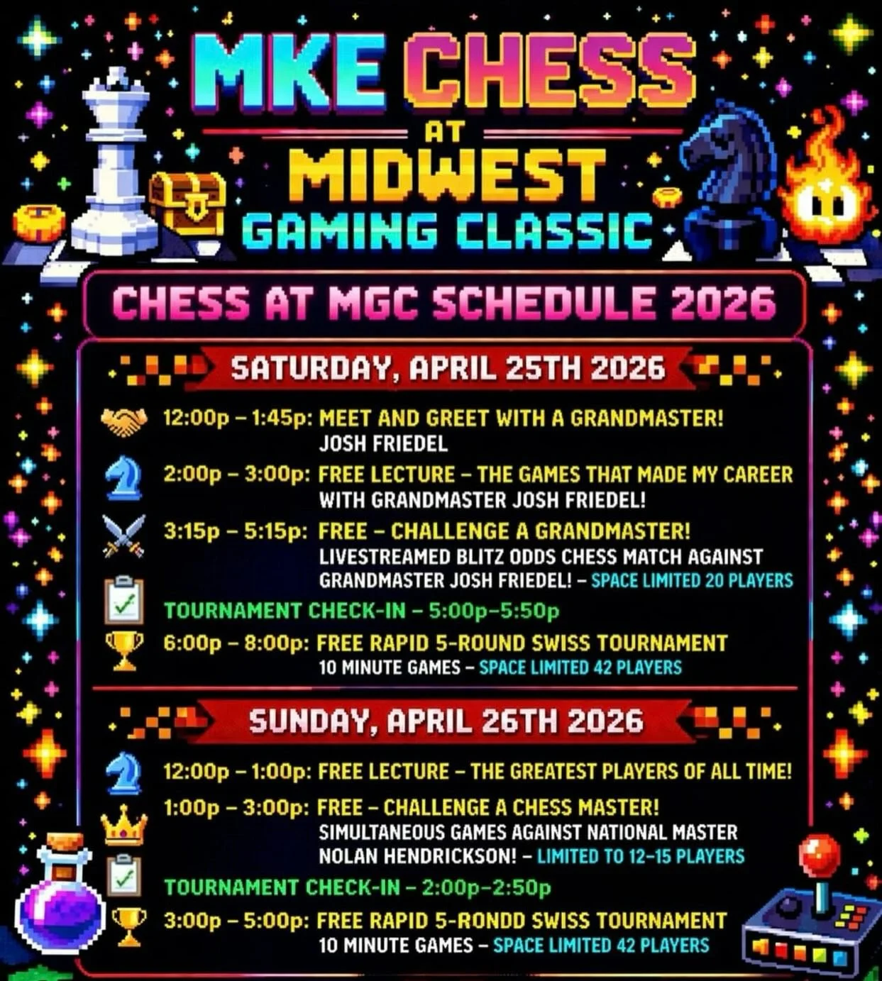 Schedule for MGC 2026