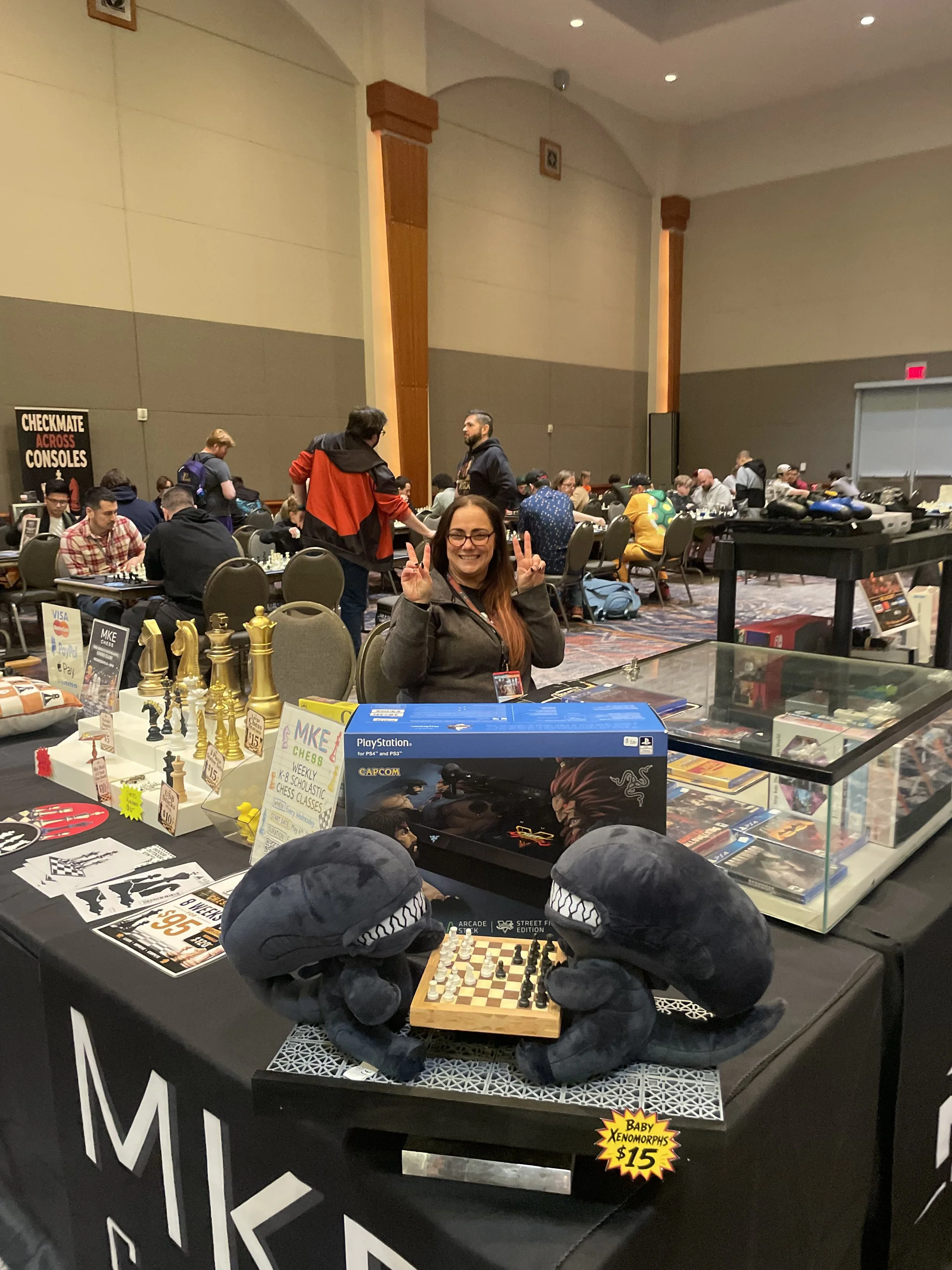 Marie at the MKE Chess Booth!