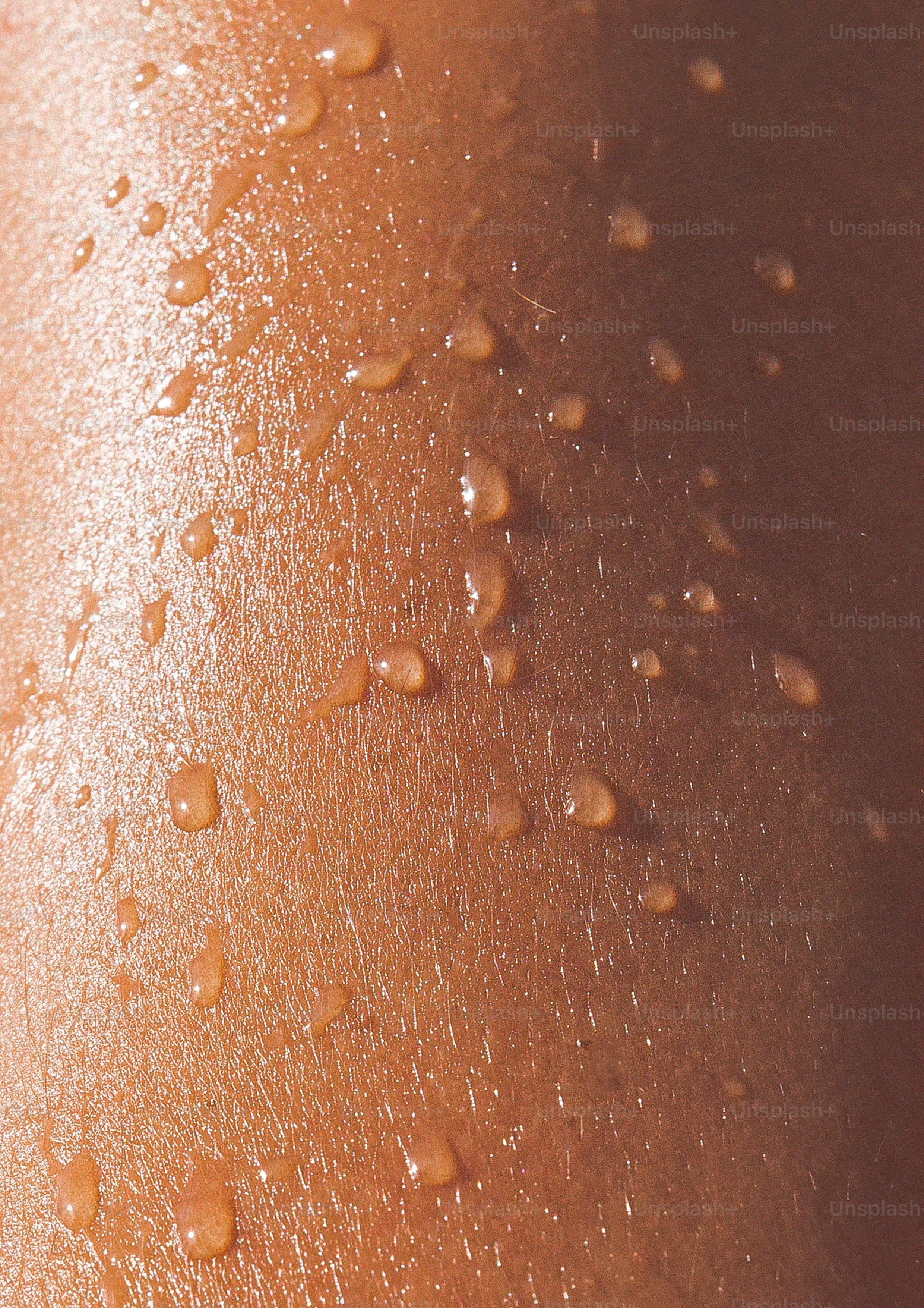 Close-up of a wet surface with water droplets